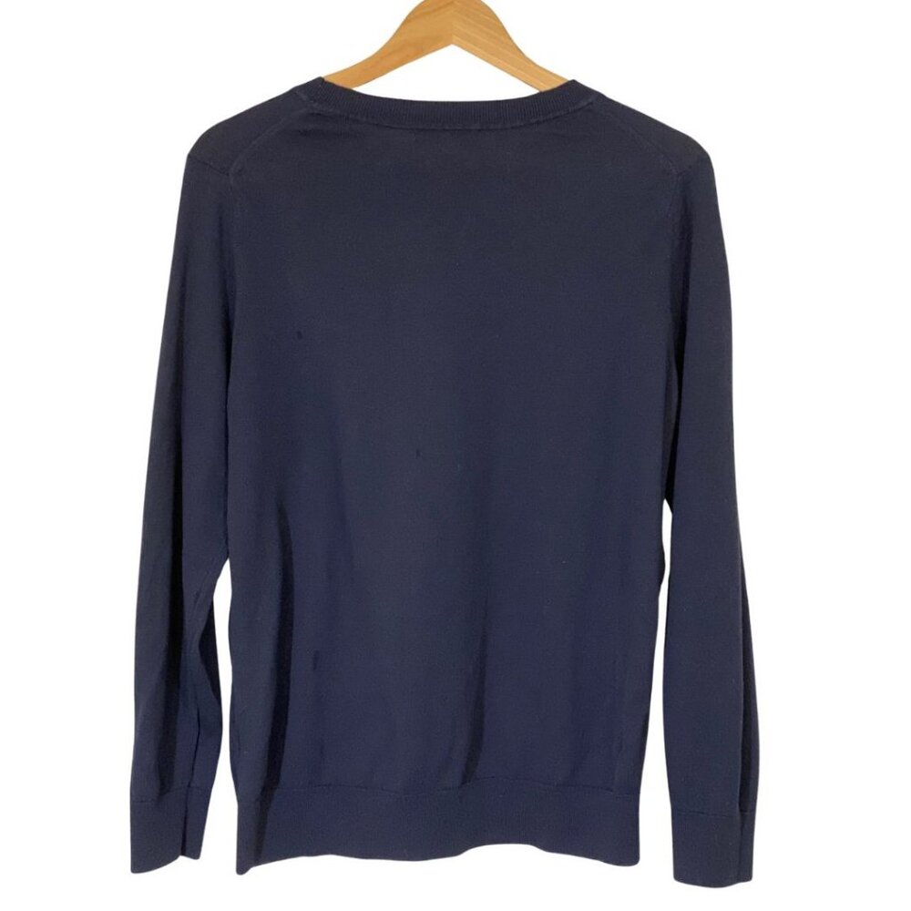 Banana Republic Factory Hedgehog in a Teacup Navy Sweater – SZ L - Picture 2 of 5